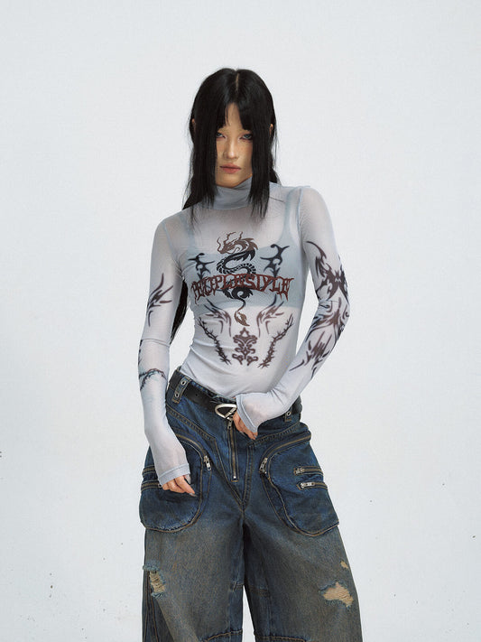 Peoplesense Sun-Protective Mesh Bottoming Shirt