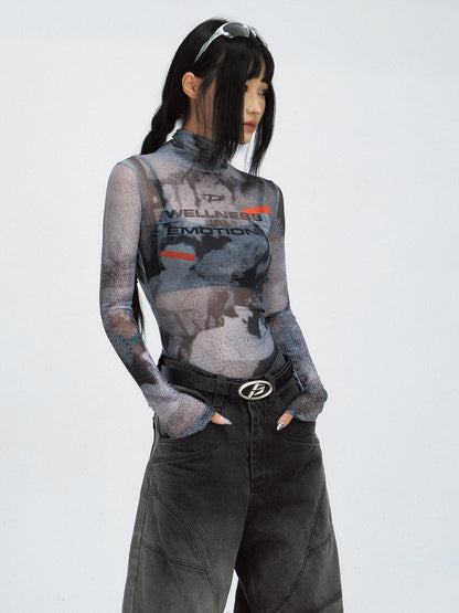 Peoplesense Slim Fit Mesh T-Shirt