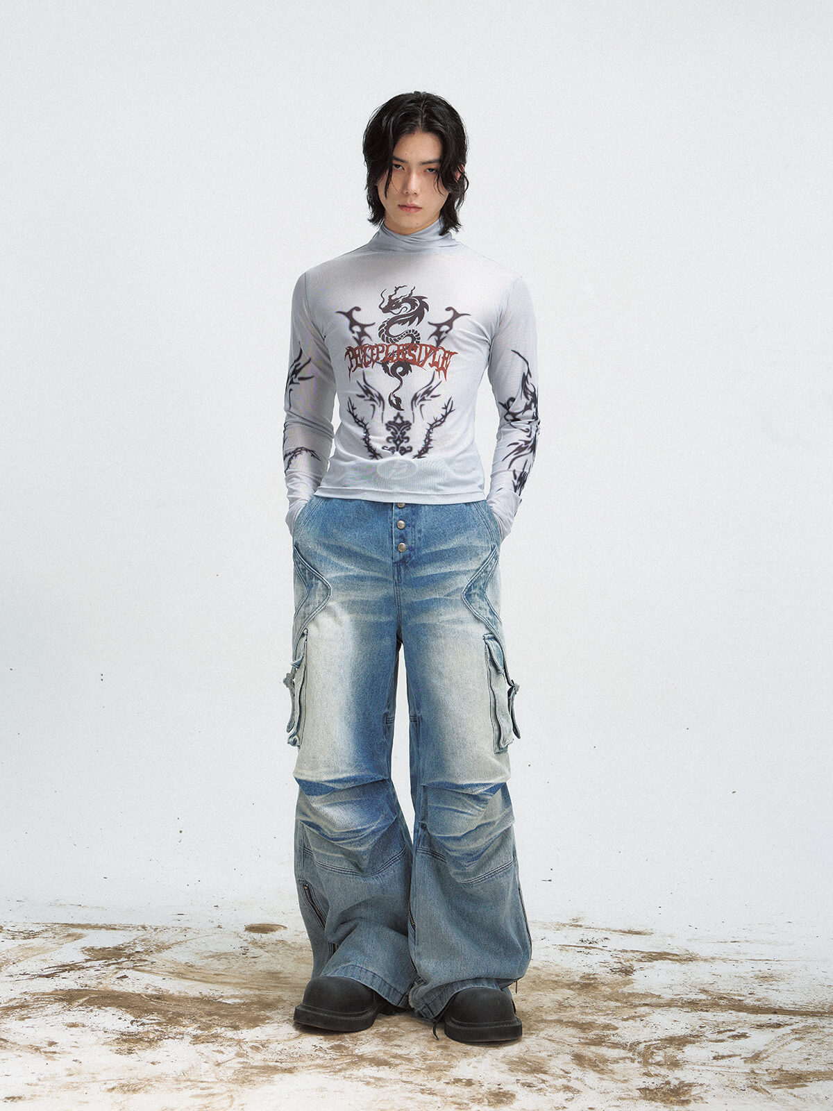 Peoplesense Sun-Protective Mesh Bottoming Shirt