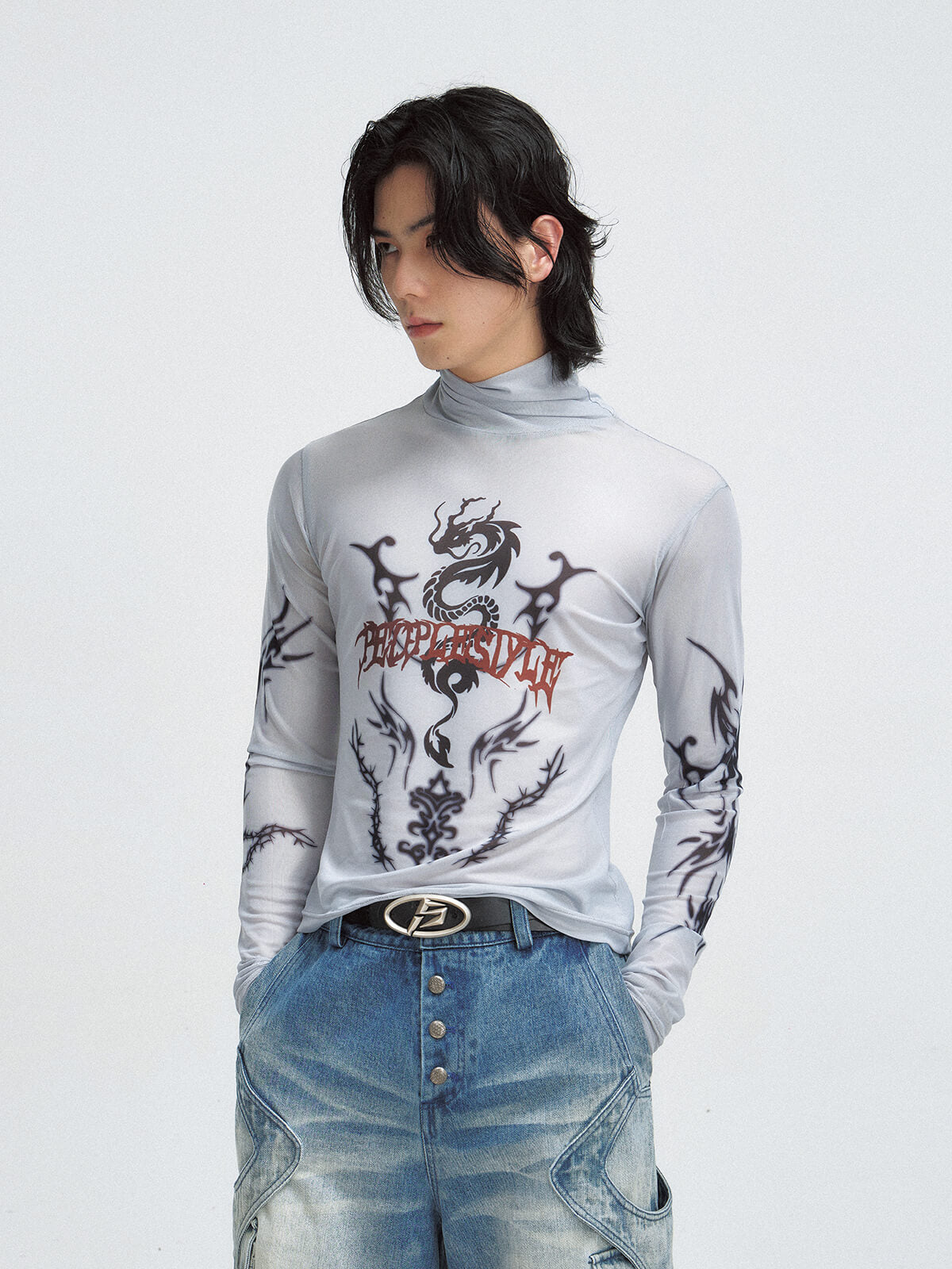 Peoplesense Sun-Protective Mesh Bottoming Shirt