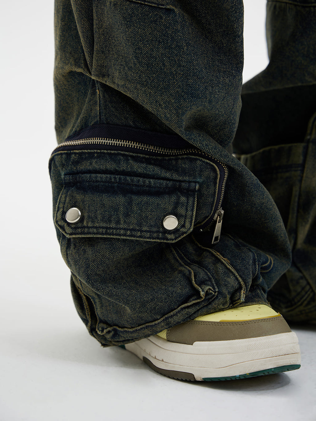 PeopleStyle Vintage Blue Wide Leg Jeans
