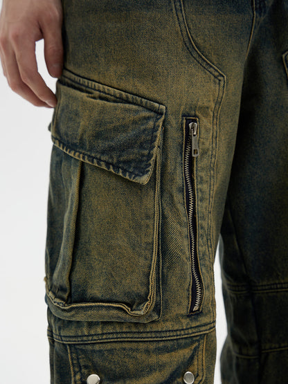 PeopleStyle Vintage Blue Wide Leg Jeans