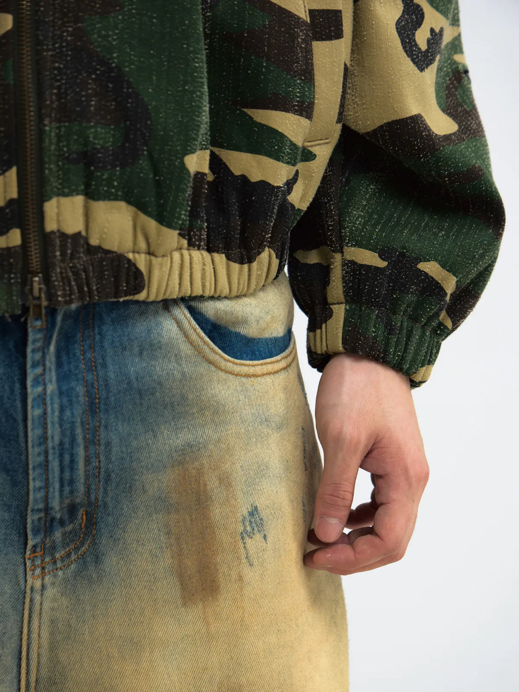 Peoplesense Punk Camouflage Hooded Jacket