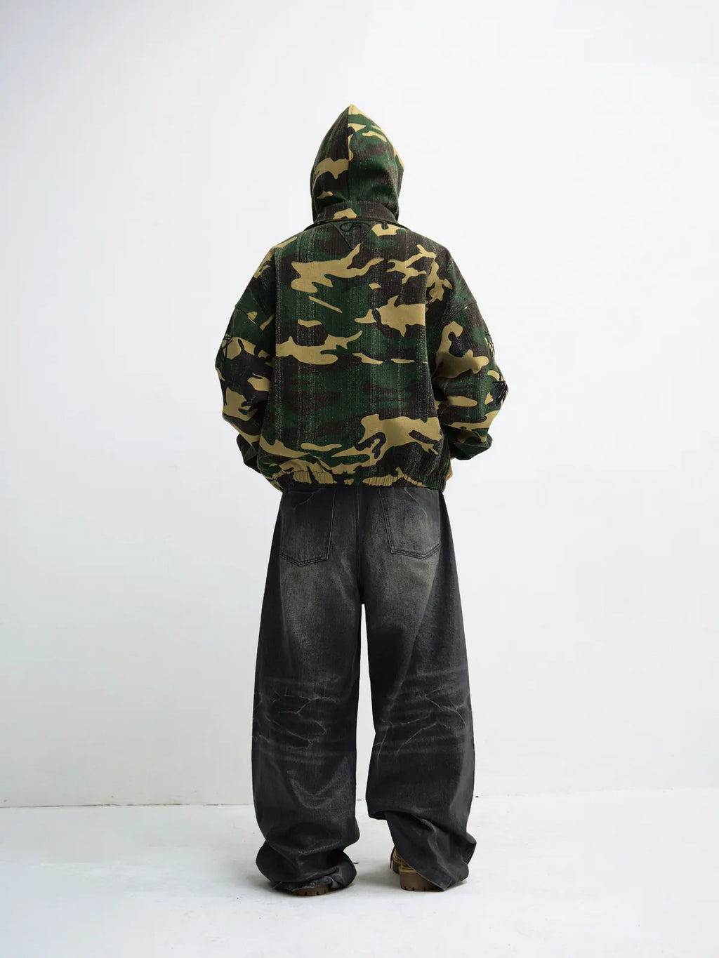 Peoplesense Punk Camouflage Hooded Jacket
