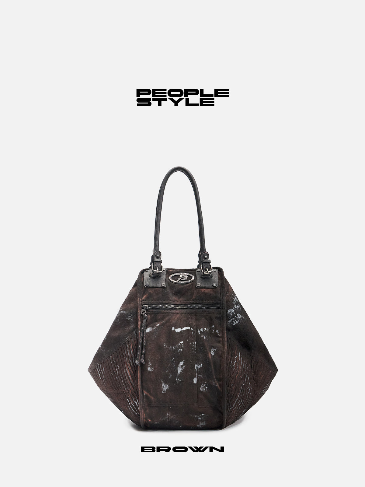 Peoplesense Punk Vintage Dirty Dyed Tote Bag（Limited） – peoplesense