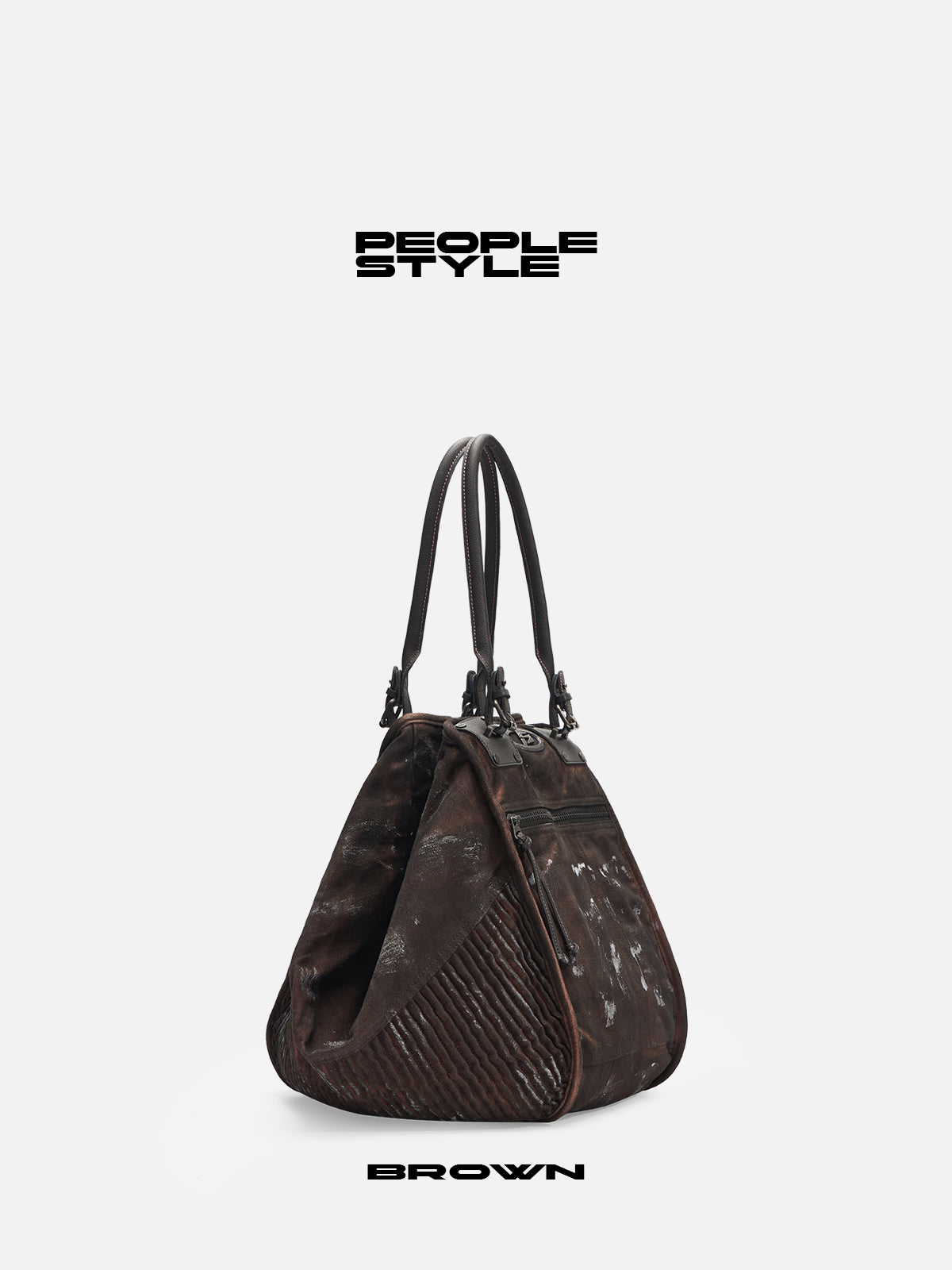 Peoplesense Punk Vintage Dirty Dyed Tote Bag（Limited） – peoplesense