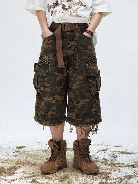 Peoplesense Camo Baggy Cargo Jorts