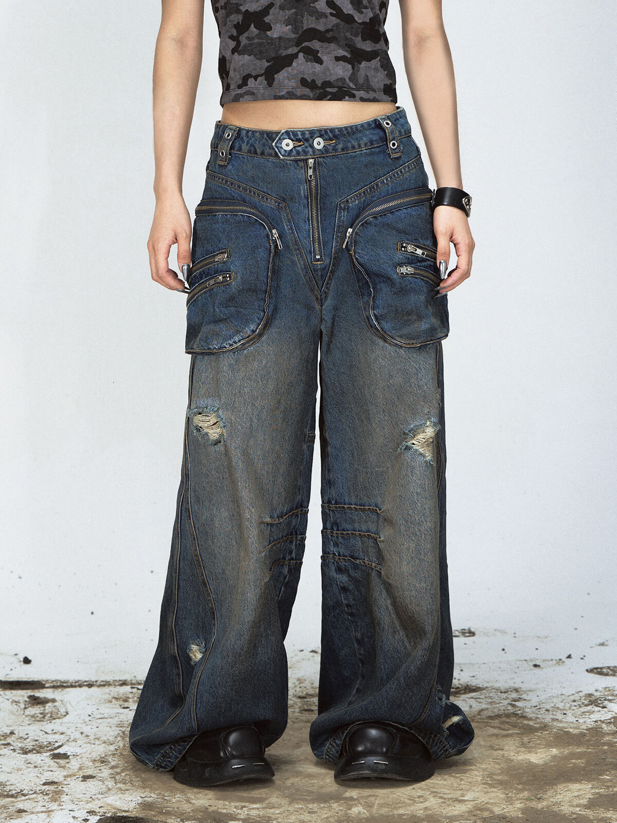 PEOPLESENSE PEOPLESTYLEリジットバギーデニム　即日発送 PeopleStyle ヴィンテージ バギーデニムジーンズ – peoplesense
