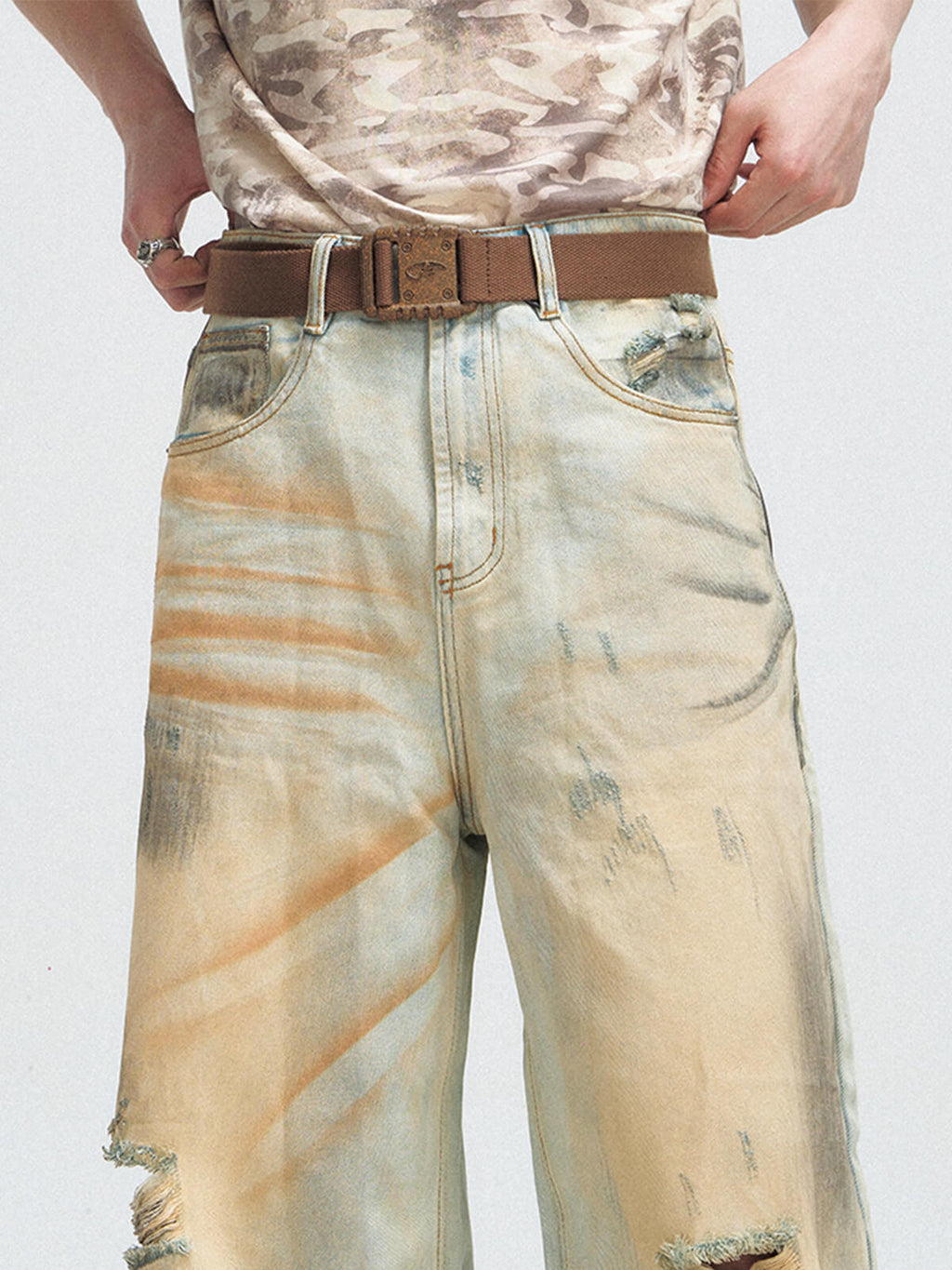 Peoplesense Vintage Woven Canvas Belt
