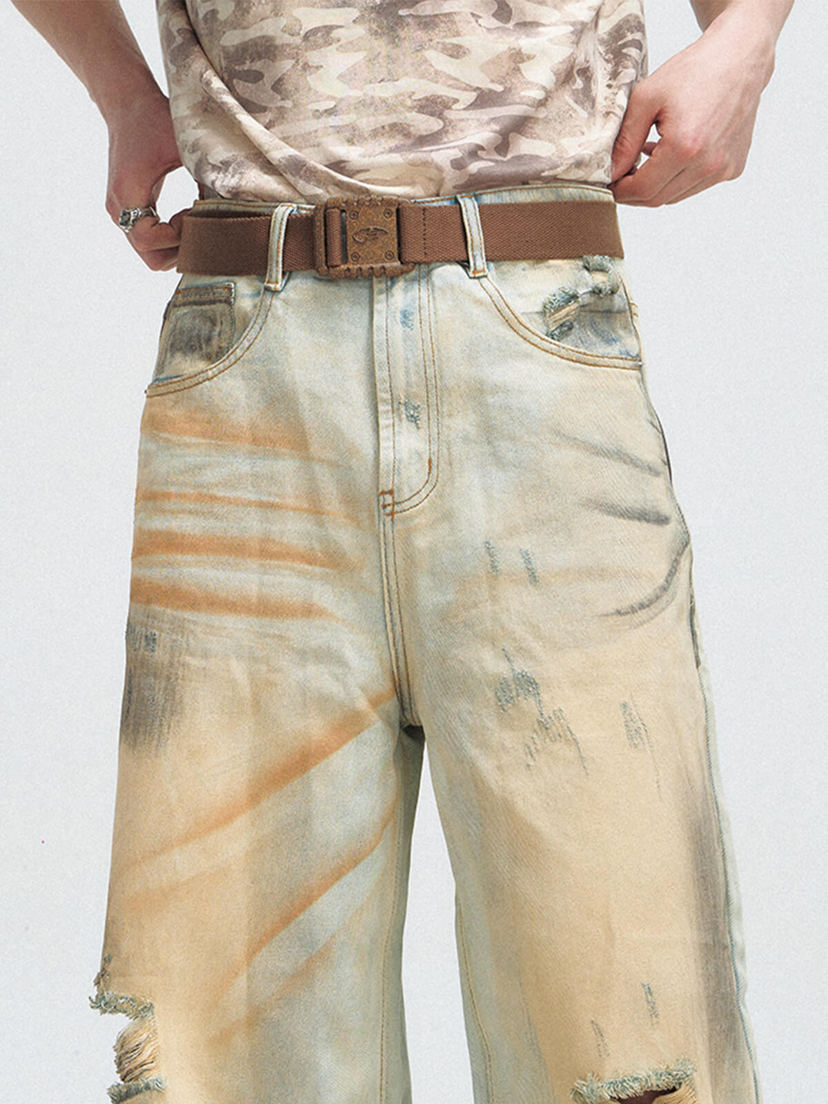 Peoplesense Vintage Woven Canvas Belt