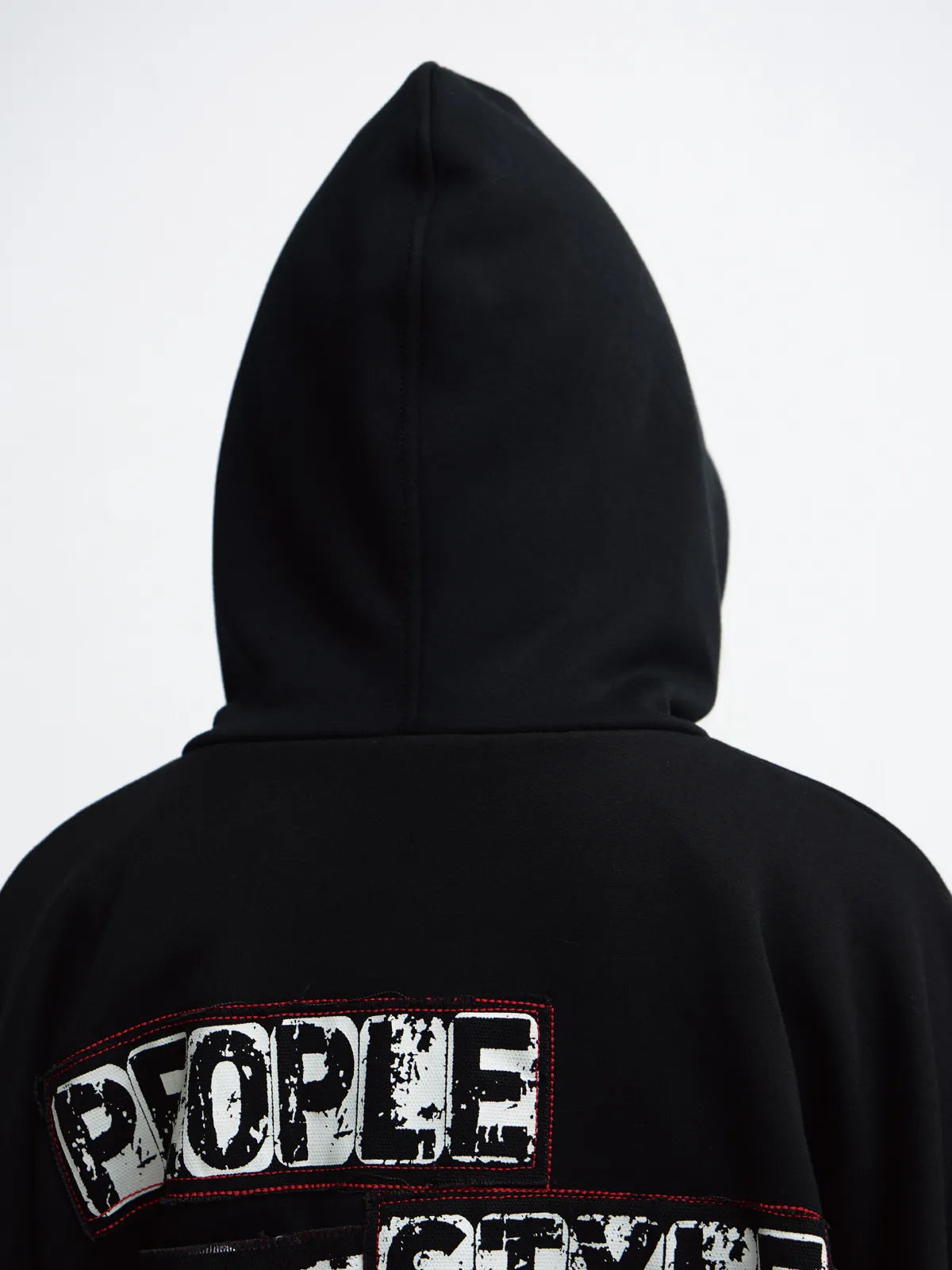 Peoplesense Vintage Embroidered Oversized Hoodie