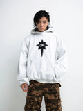 Peoplesense Vintage Embroidered Oversized Hoodie