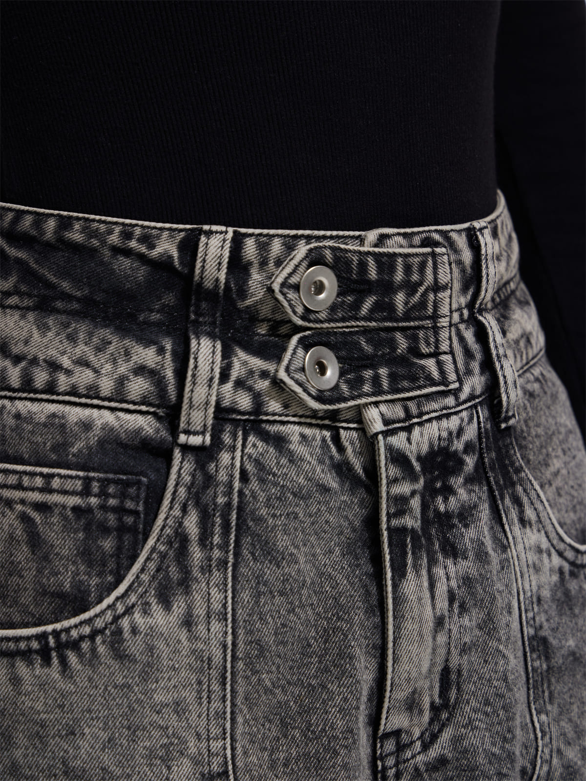 Peoplesense Washed Grey Wide Leg Jeans（Limited） – peoplesense