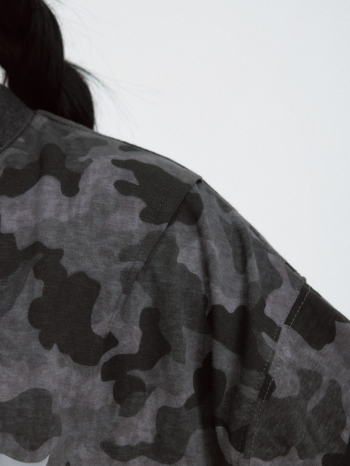Peoplesense Punk Camo Oversized T-Shirt