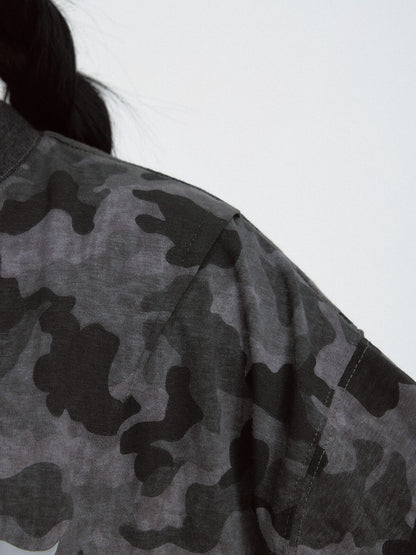Peoplesense Punk Camo Oversized T-Shirt